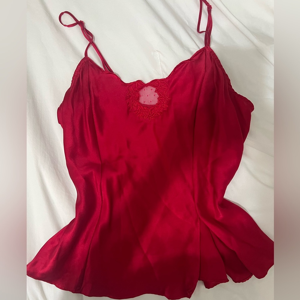 Vintage Victoria secret silk tank top